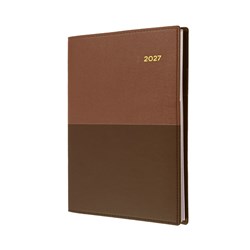 Collins 2027 Vanessa 385 A5 Week To View Brown Diary