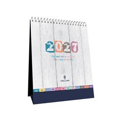Collins 2027 Brighton 175x220mm Month To View Desk Calendar