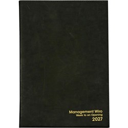 Management 2027 Black A4 Week To View Diary