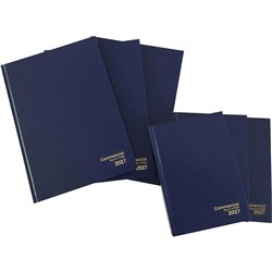 Cumberland 2027 Commercial A5 Day To A Page Blue Diary