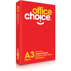 Office Choice A3 80gsm Carbon Neutral Premium White Copy Paper