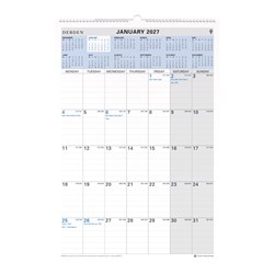 Debden 2026 394x577mm Month To View Wiro Wall Calendar