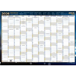 Writeraze 2026 QC2 500x700mm Executive Laminated Year Planner