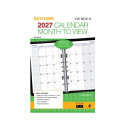 Debden 2027 Dayplanner Desk Month To View Diary Refill