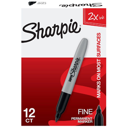 Sharpie Black Super Permanent Fine Marker