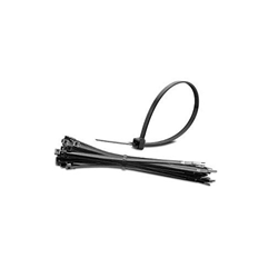279mm x 4.8mm Cable Tie Solid Black UV Stabilised1000/bag