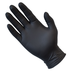 Black Nitrile Powder Free Gloves - Large